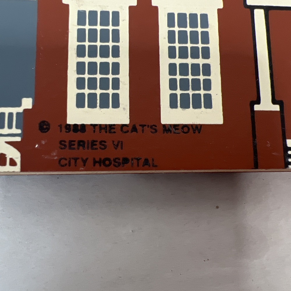 1988 The Cat's Meow Series VI City Hospital, New Masters Gallery Signed 1993 - Picture 5 of 8